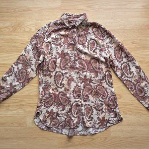 Emily van den Bergh Womens Blouse Shirt Long Sleeve, Size S, Made in Germany
